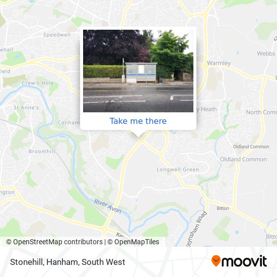 Stonehill, Hanham map