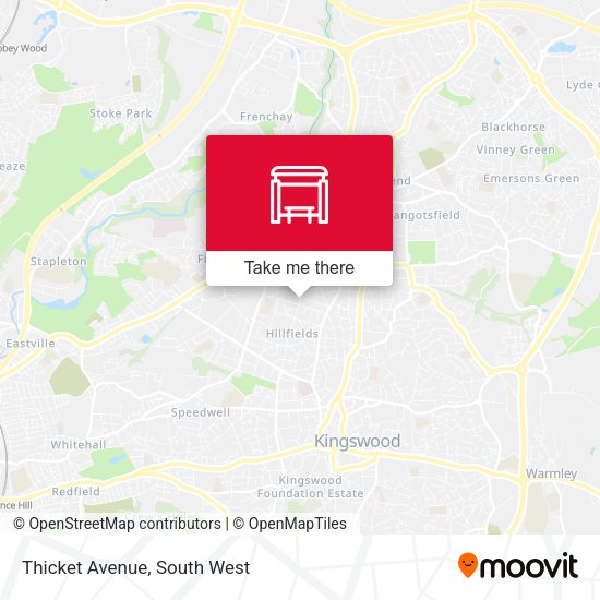 Thicket Avenue map