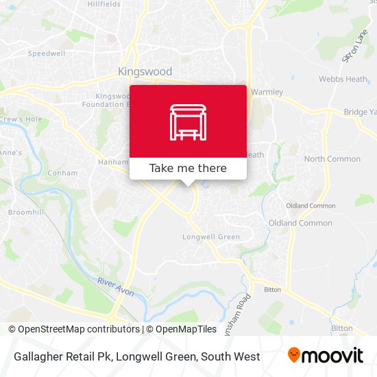 Gallagher Retail Pk, Longwell Green map