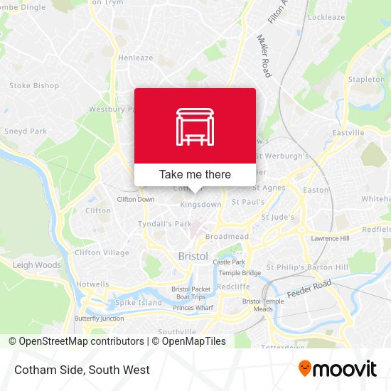 Cotham Side map