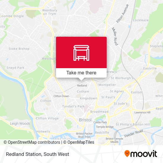 Redland Station map