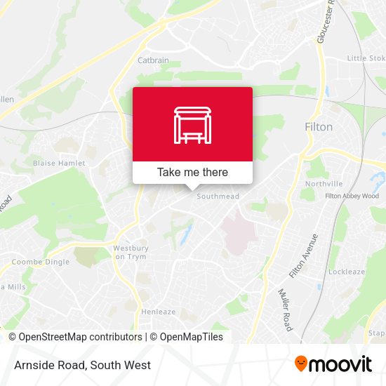 Arnside Road map