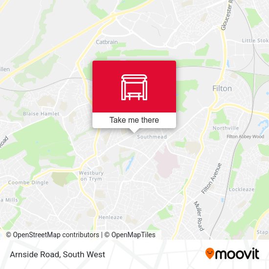 Arnside Road, Southmead map