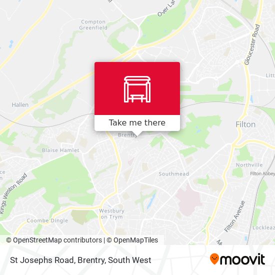 St Josephs Road, Brentry map