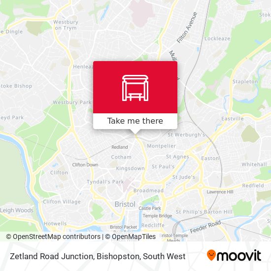 Zetland Road Junction, Bishopston map