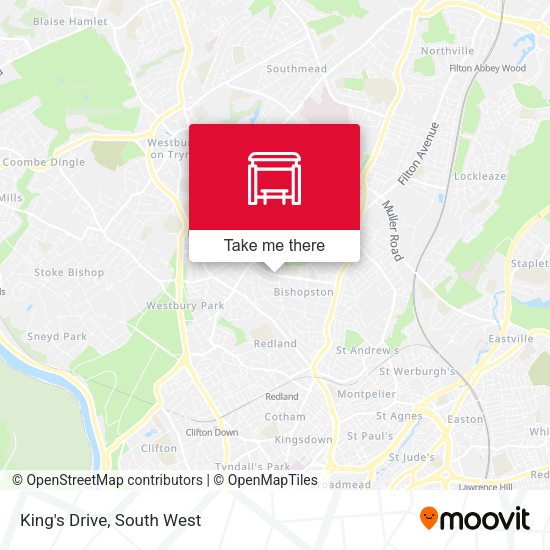 King's Drive map