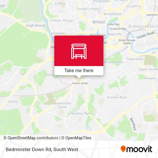 Bedminster Down Rd, Bedminster map