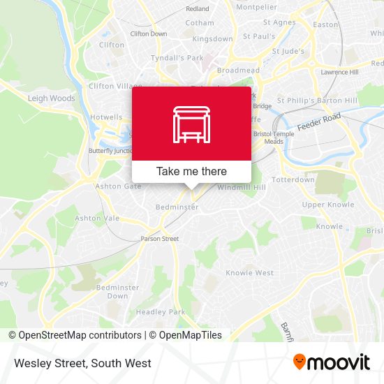 Wesley Street map