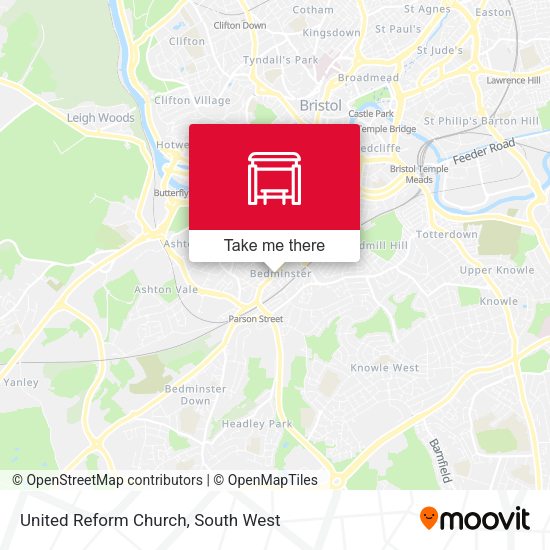 United Reform Church map