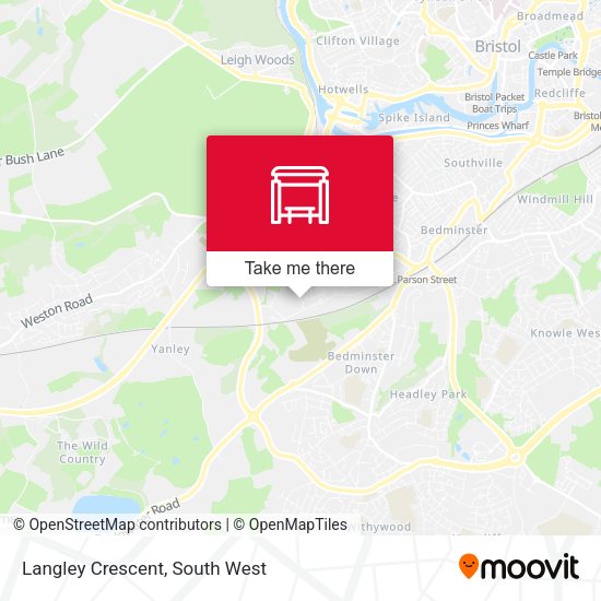 Langley Crescent map