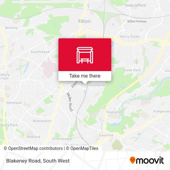 Blakeney Road map