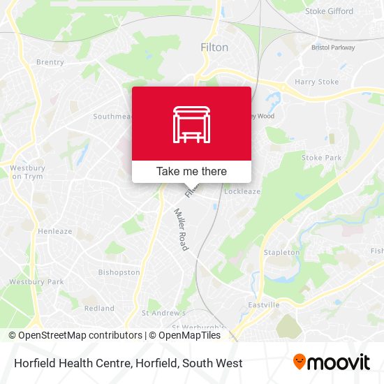 Horfield Health Centre, Horfield map