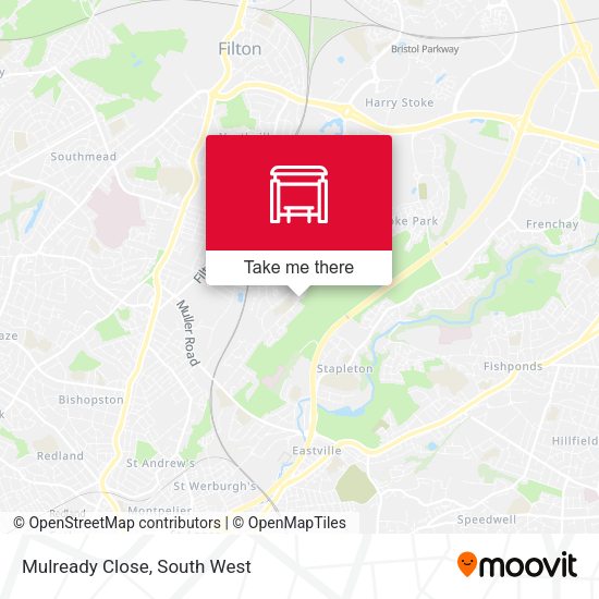 Mulready Close map