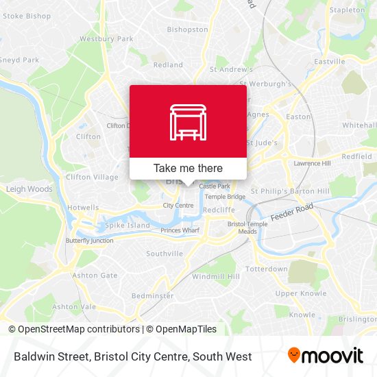 Baldwin Street, Bristol City Centre map