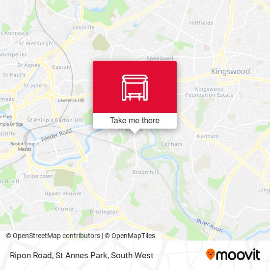 Ripon Road, St Annes Park map