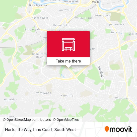 Hartcliffe Way, Inns Court map