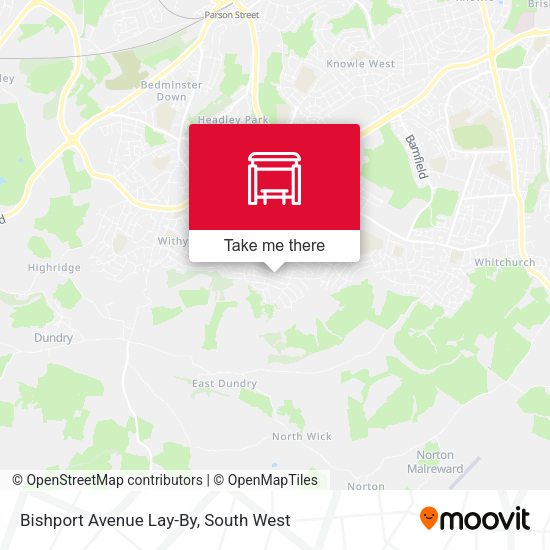 Bishport Avenue Lay-By map