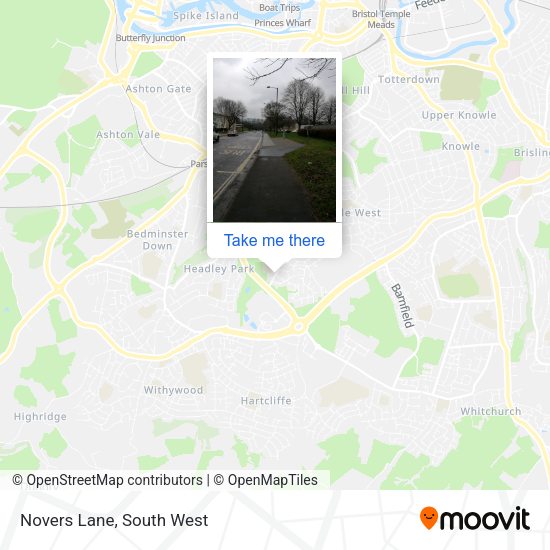 Novers Lane map