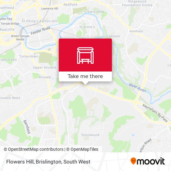 Flowers Hill, Brislington map