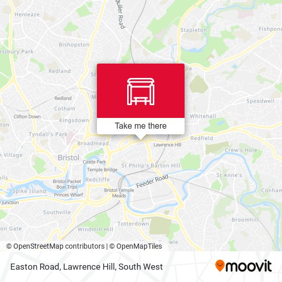 Easton Road, Lawrence Hill map