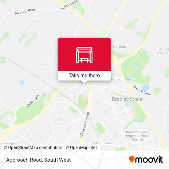 Approach Road, Bradley Stoke map