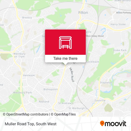 Muller Road Top map