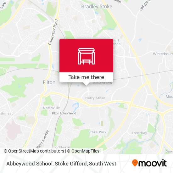 Abbeywood School, Stoke Gifford map