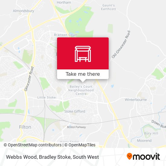 Webbs Wood, Bradley Stoke map