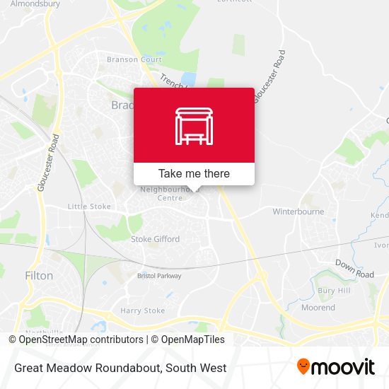 Great Meadow Roundabout map