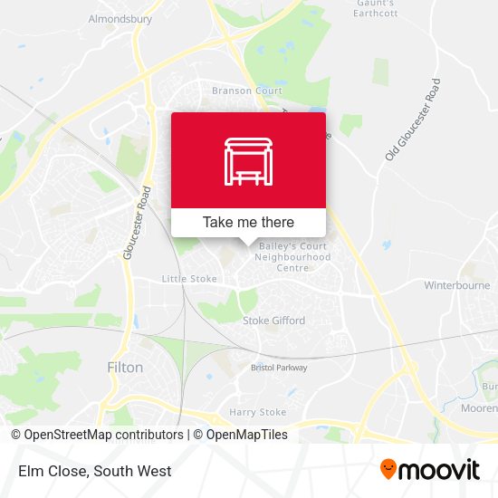 Elm Close map