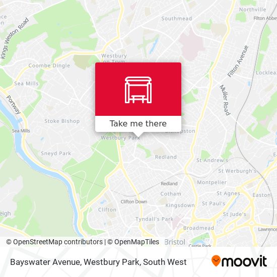 Bayswater Avenue, Westbury Park map
