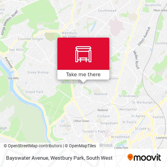 Bayswater Avenue, Westbury Park map