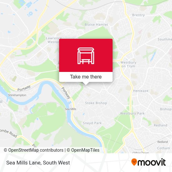 Sea Mills Lane map