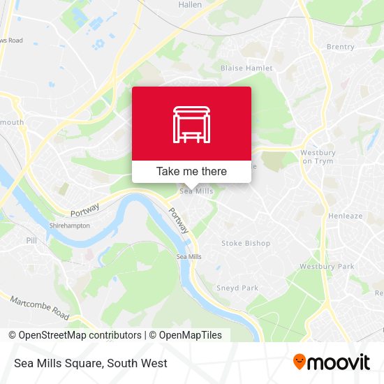 Sea Mills Square map