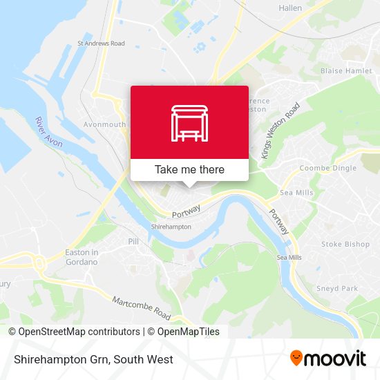 Shirehampton Grn map