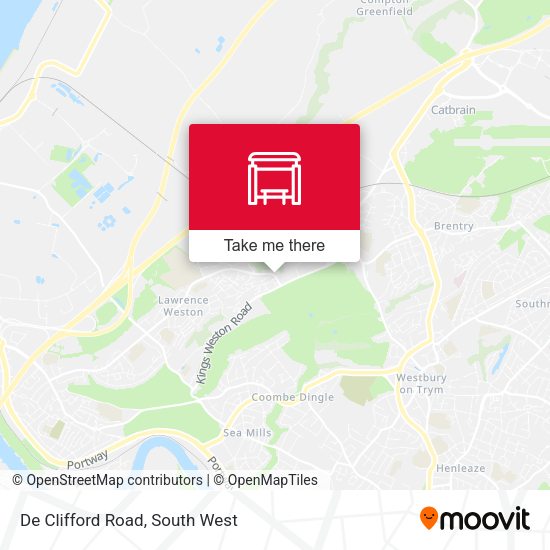 De Clifford Road map