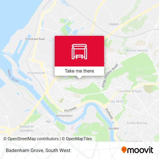 Badenham Grove map