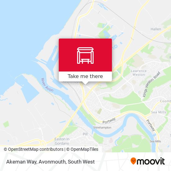 Akeman Way, Avonmouth map