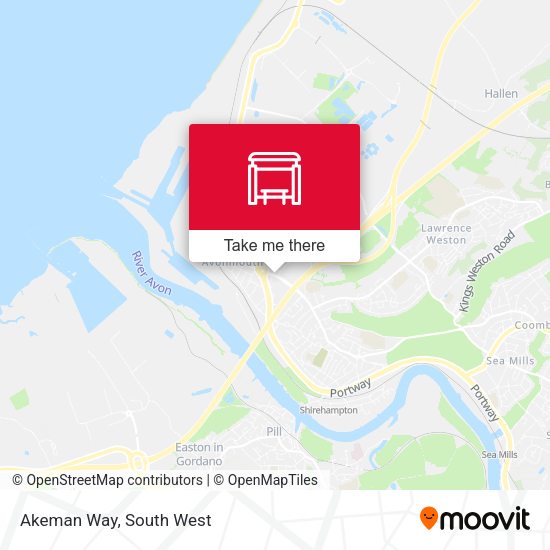 Akeman Way, Avonmouth map