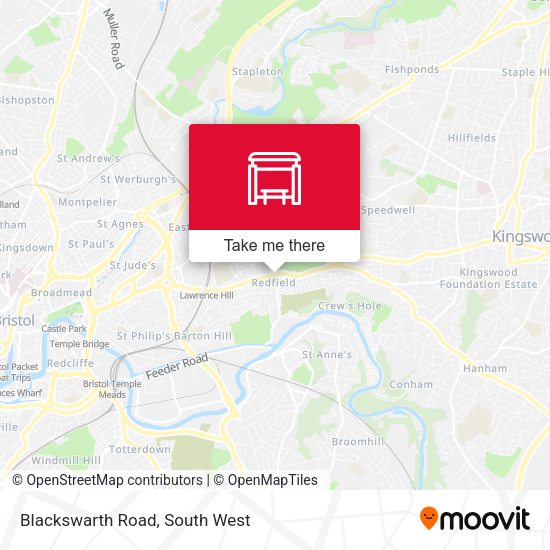 Blackswarth Road map