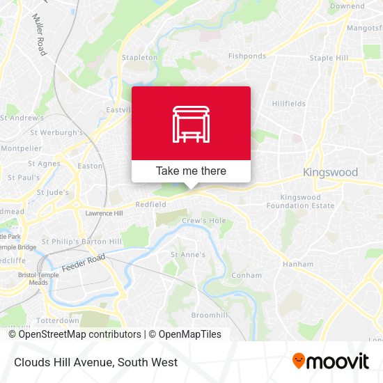 Clouds Hill Avenue map