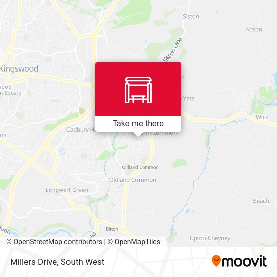 Millers Drive map