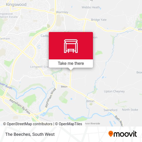 The Beeches map