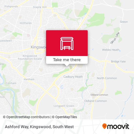 Ashford Way, Kingswood map