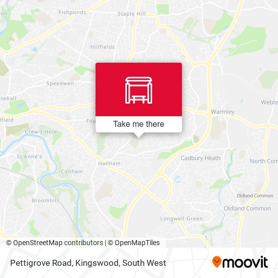 Pettigrove Road, Kingswood map