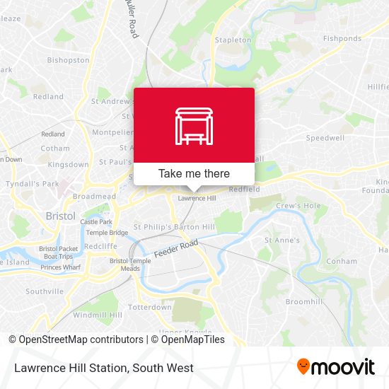 Lawrence Hill Station map