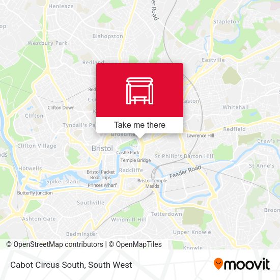 Cabot Circus South map