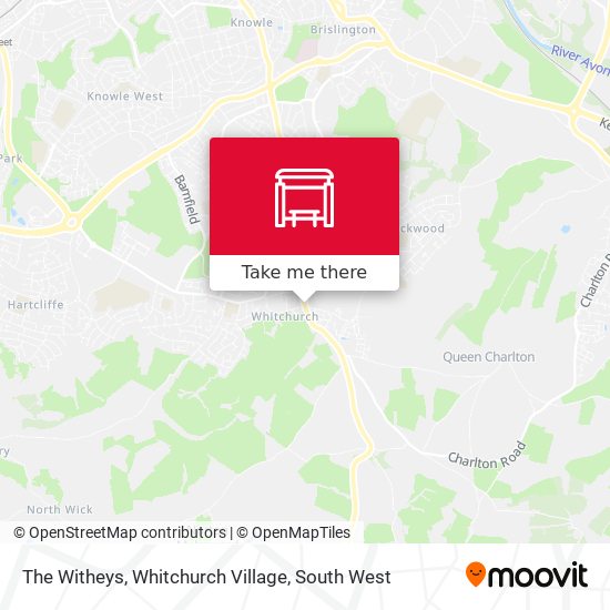 The Witheys, Whitchurch Village map