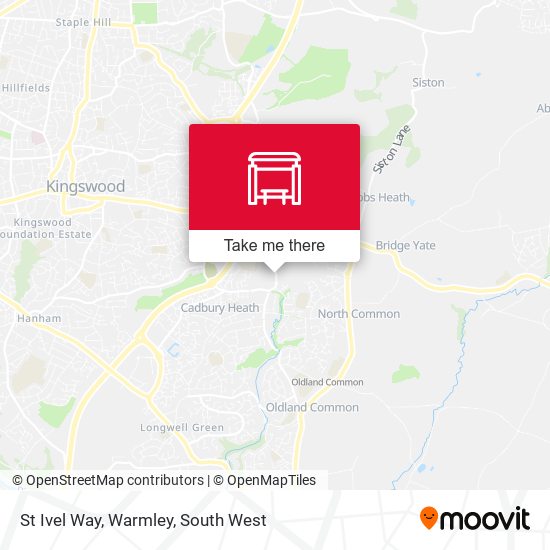 St Ivel Way, Warmley map