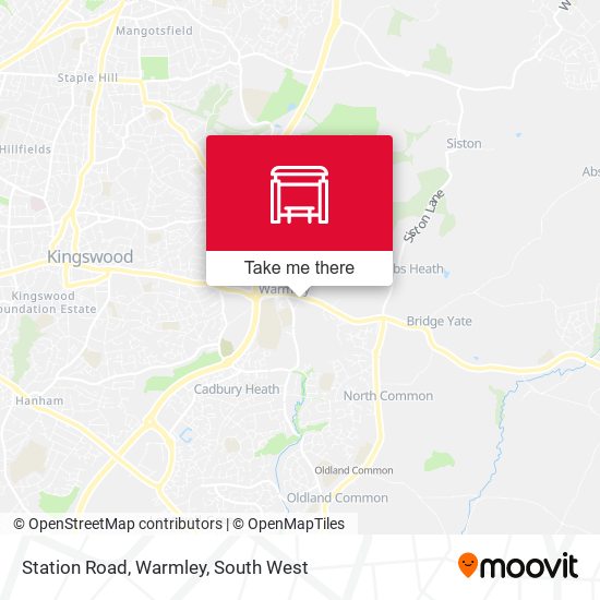 Station Road, Warmley map